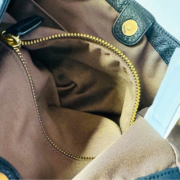 J. Crew Campo Elegant Black Leather Shoulder Bag - Picture 9 of 11